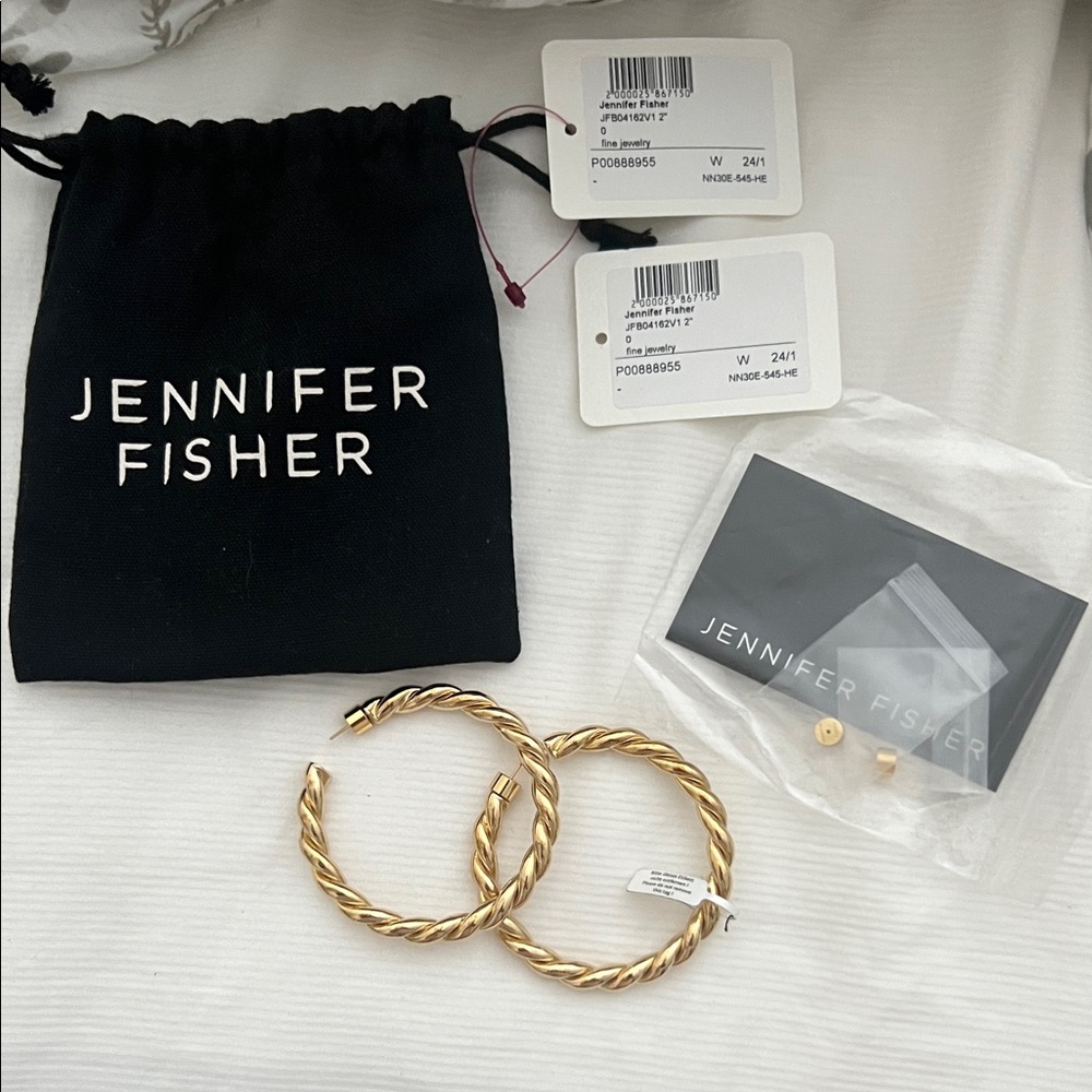 Jennifer Fisher Gold Hoop Earrings